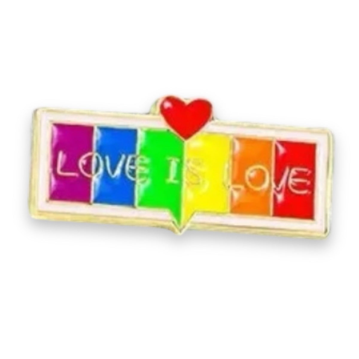 Love Is Love Nameplate Enamel Pin