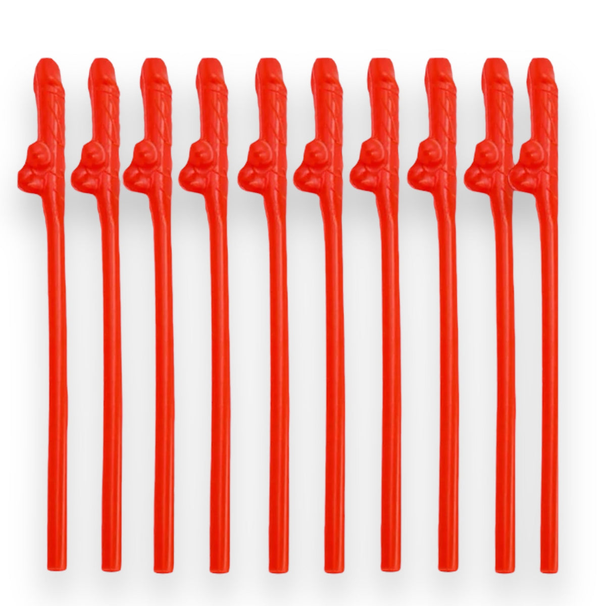 Penis Drinking Straws Red 10 Pack - photo 2