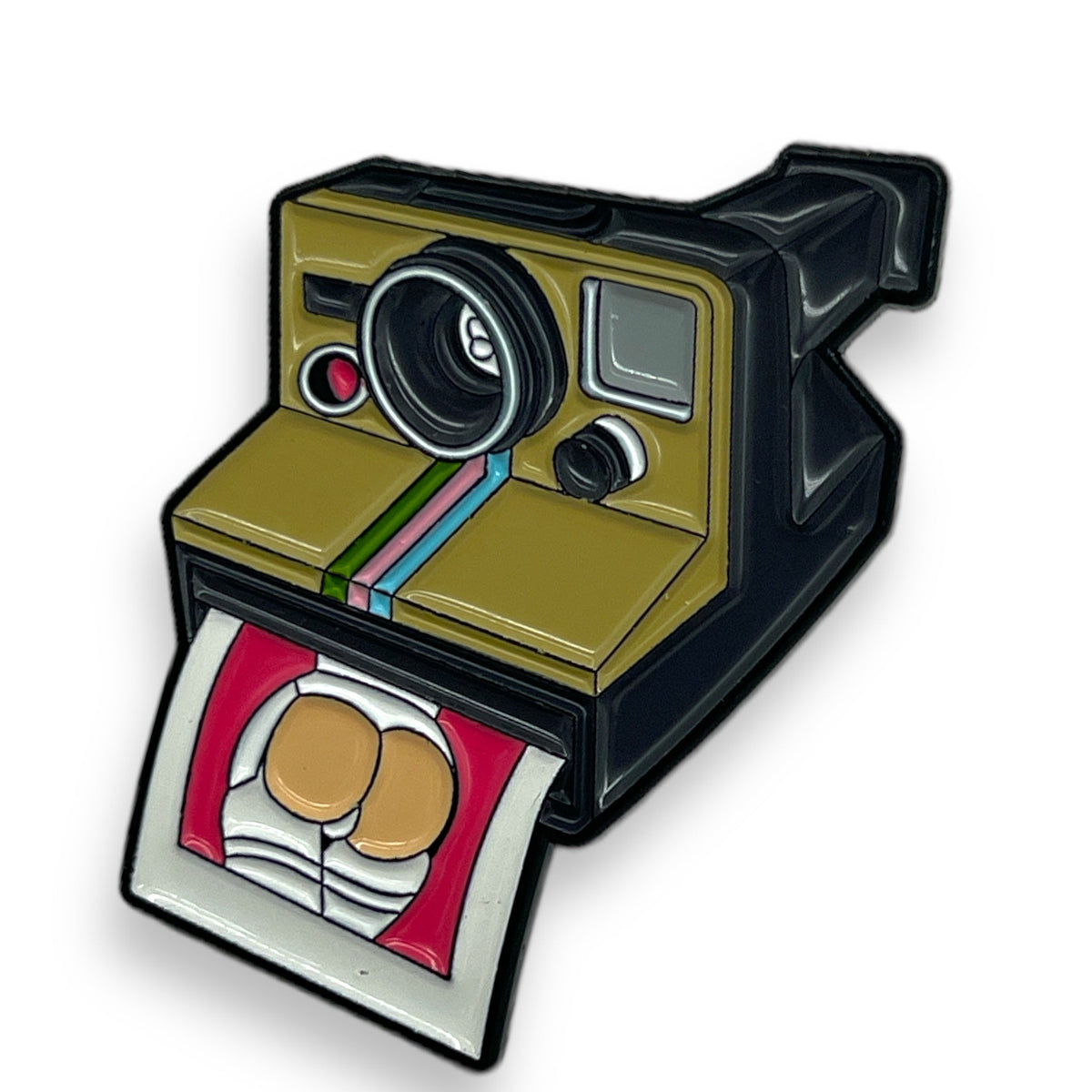 Sexy Picture on Camera Enamel Pin