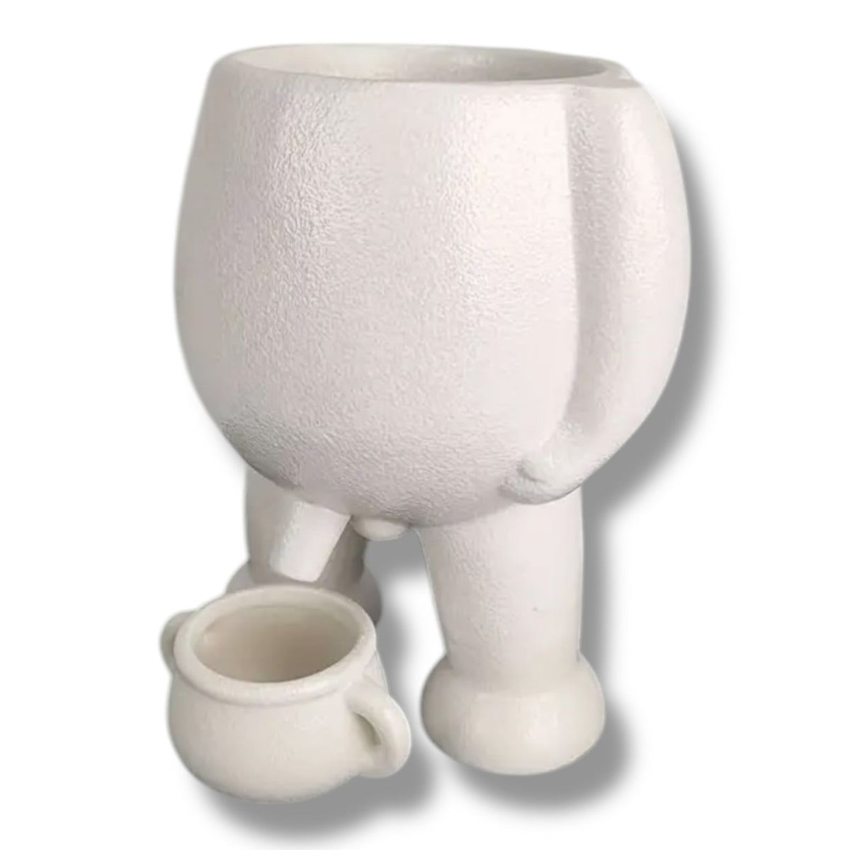 Two-Tone Flower Pot, White and Black, 14 x 10.5 cm - photo 8