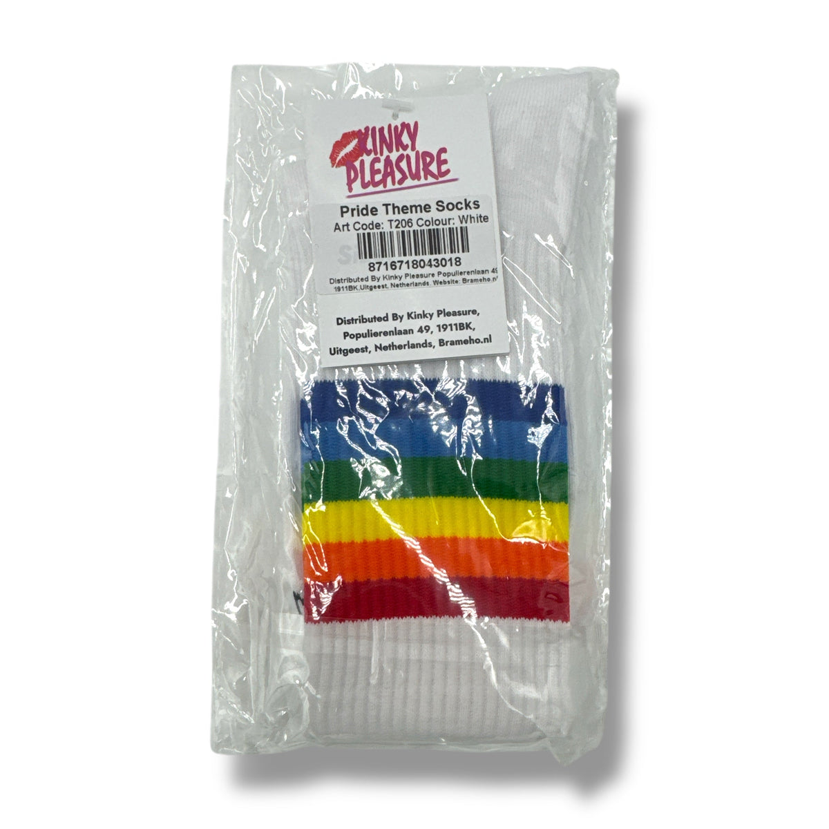 Pride Rainbow Socks, Black and White, EU 36-45 - photo 3