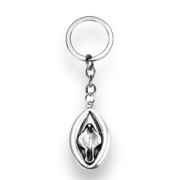 Metallisk Pussy nyckelring, rolig nyhet