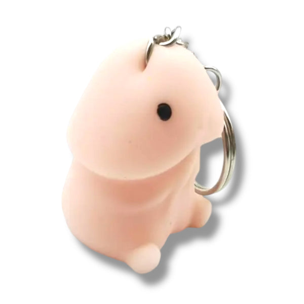 Mini penis nyckelring att knåda