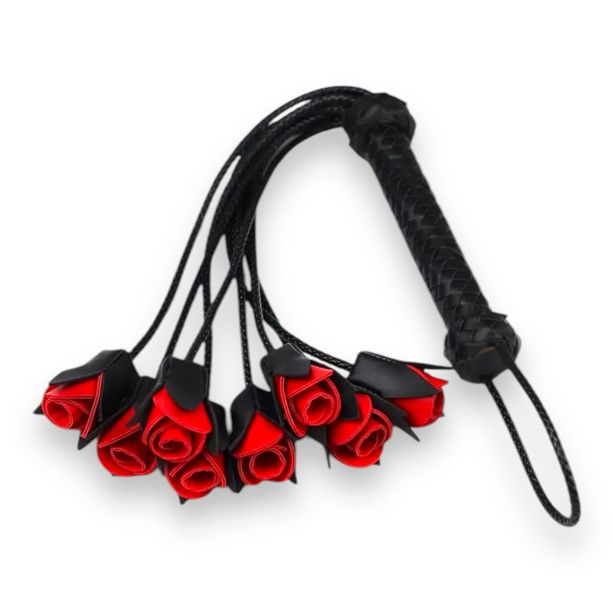 Rose Flogger Whip in Red and Purple - photo 4