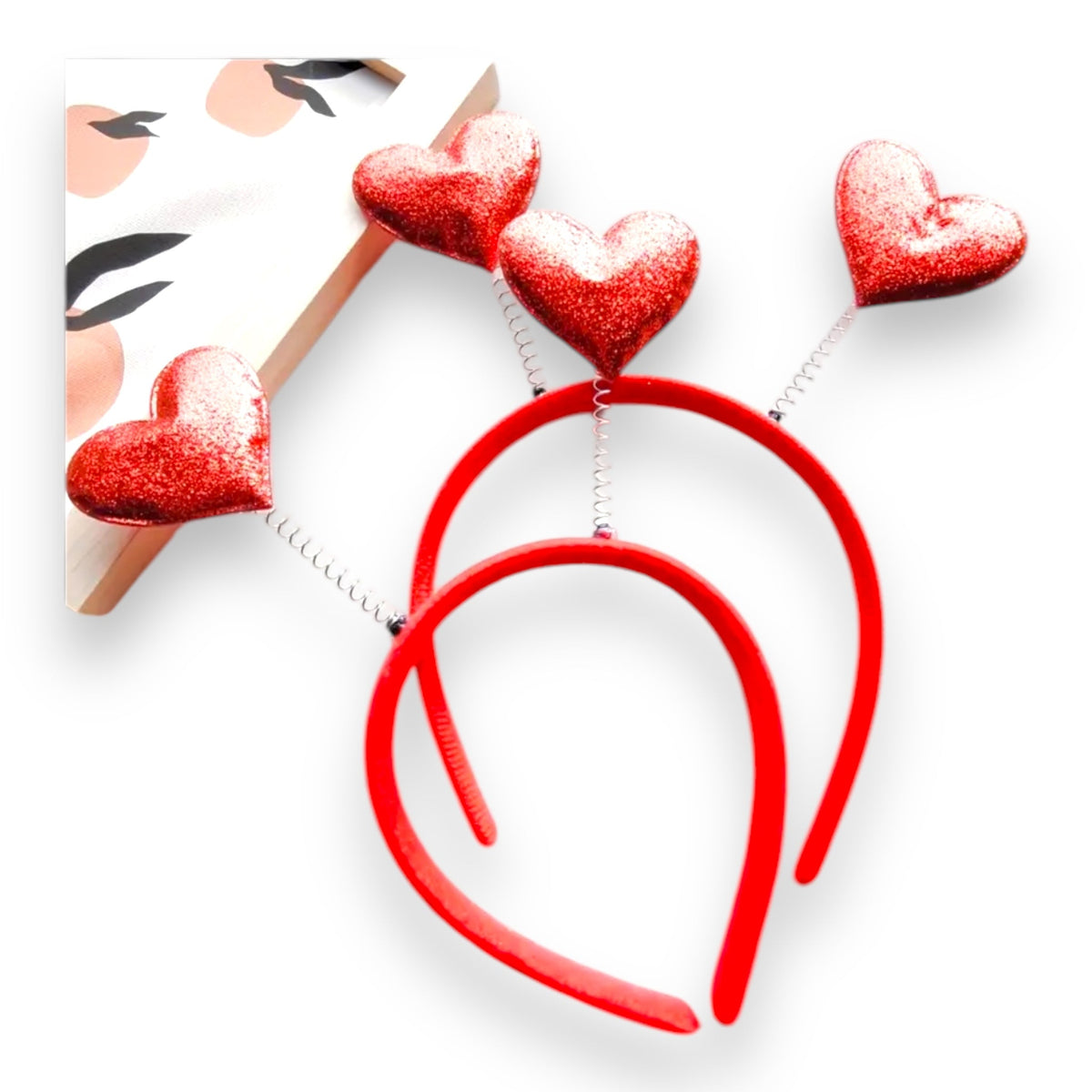 Party Tiara with Hearts, Shiny Alloy