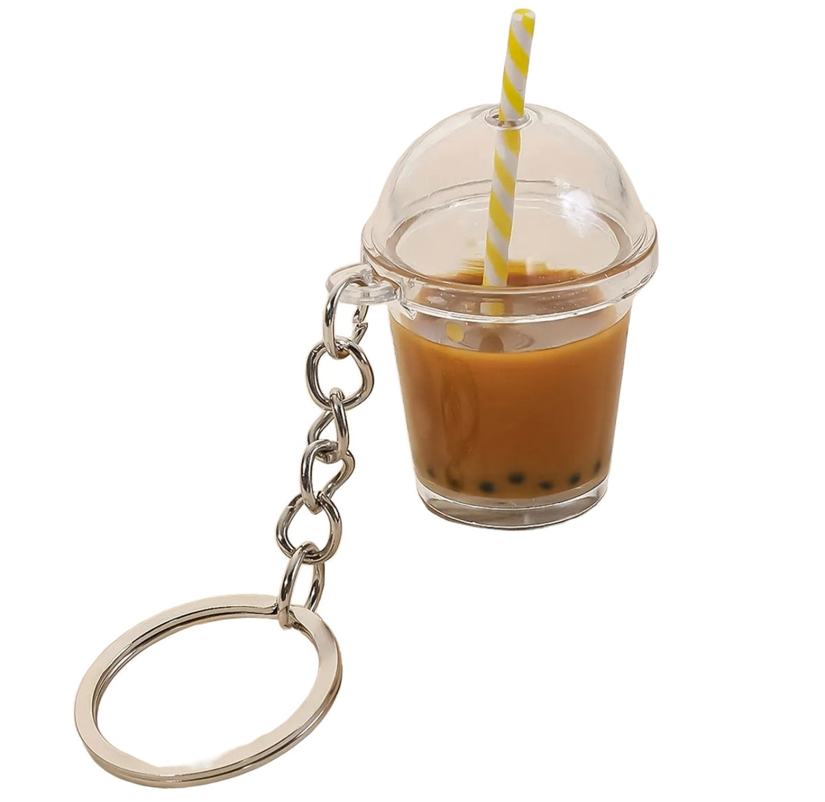 Coffee Cup Keychain - Brown