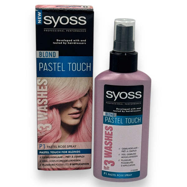 Syoss Pastel Touch Rose Blond Spray de color para el pelo, 125 ml