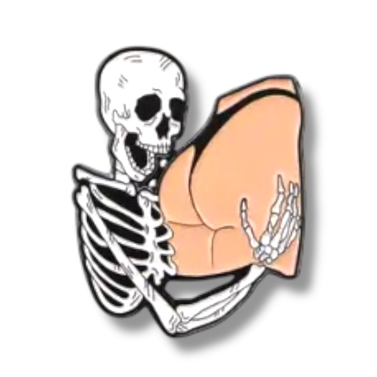 Skeleton Booty Enamel Pin