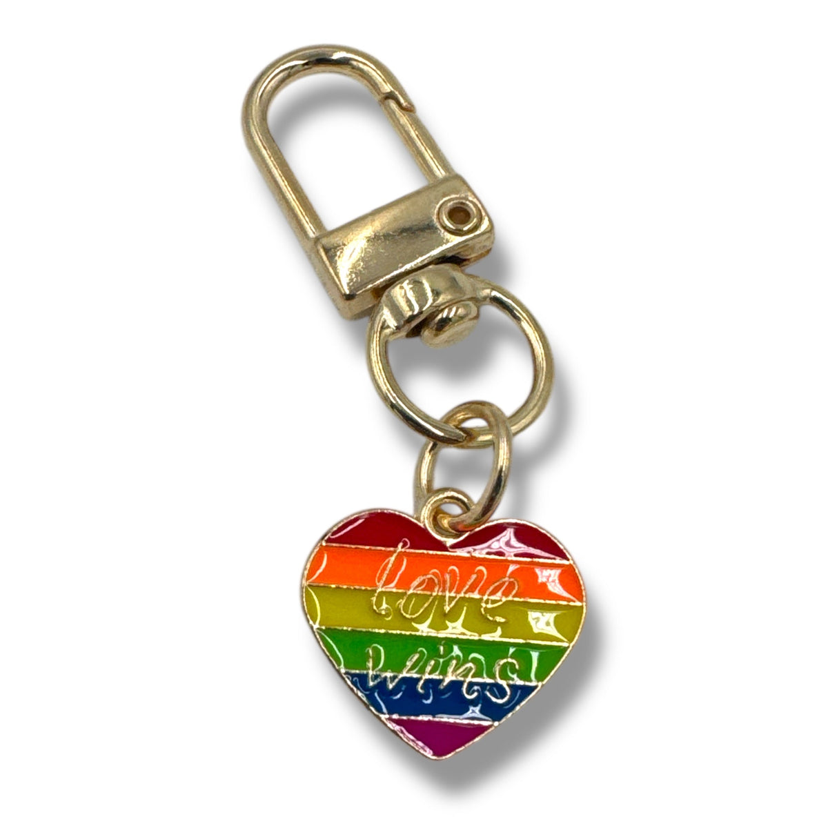 Heart Love Wins Keychain