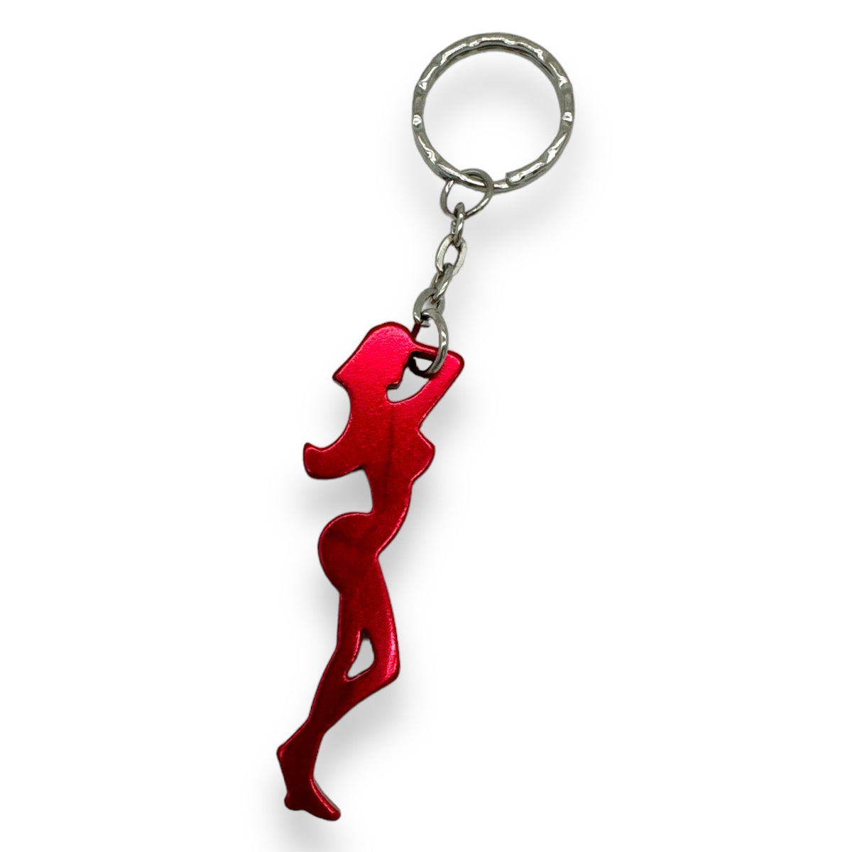 Sexy Body Bottle Opener Keychain - Red