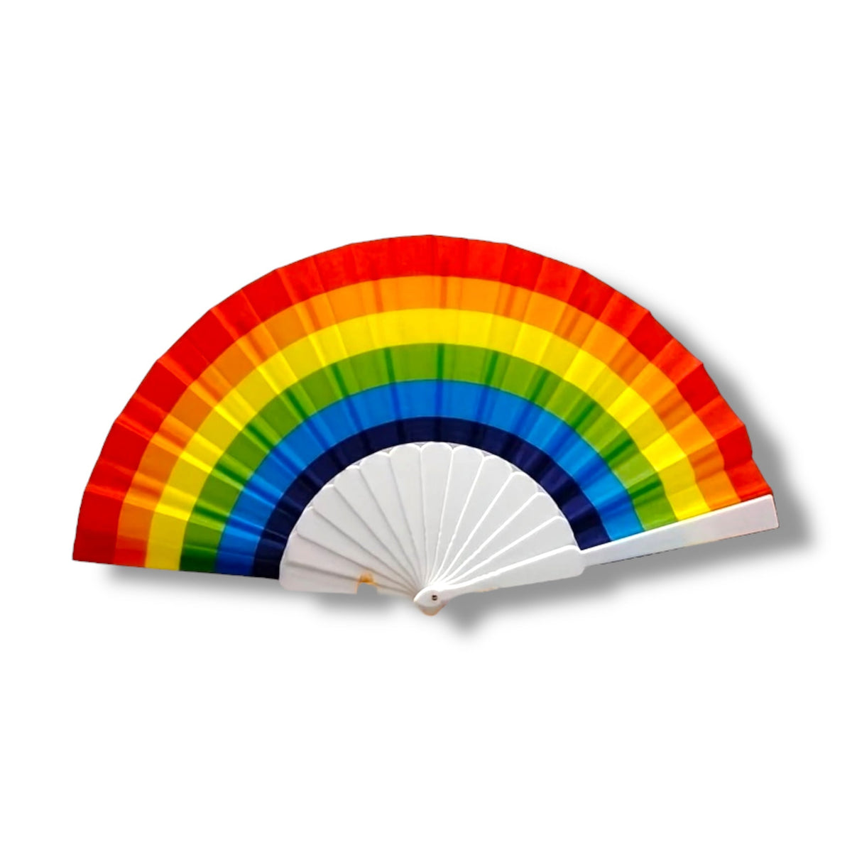 Pride Rainbow Hand Fan - White, Black or Brown - photo 14
