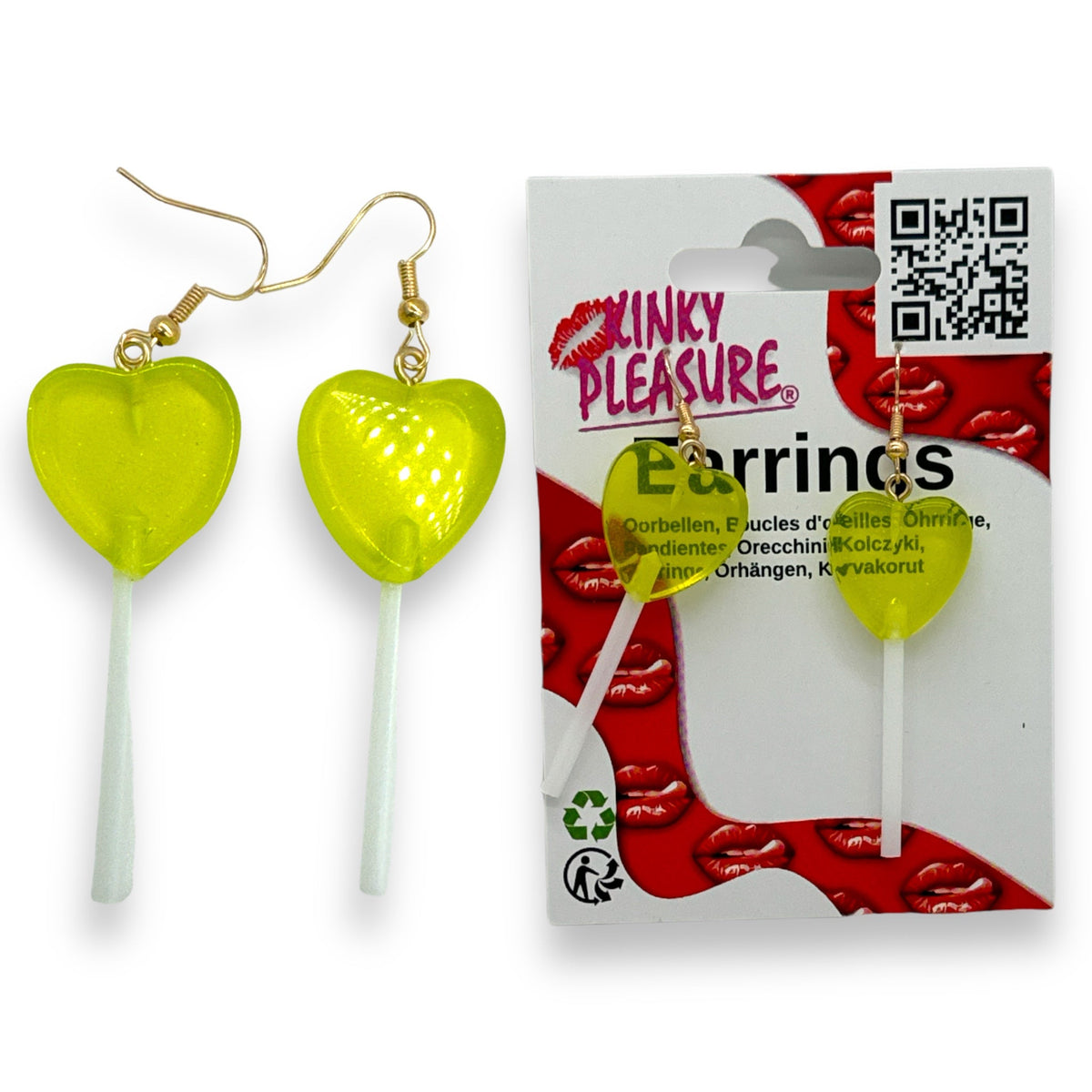 Heart Lolly Drop Earrings - 6 Colours - photo 19