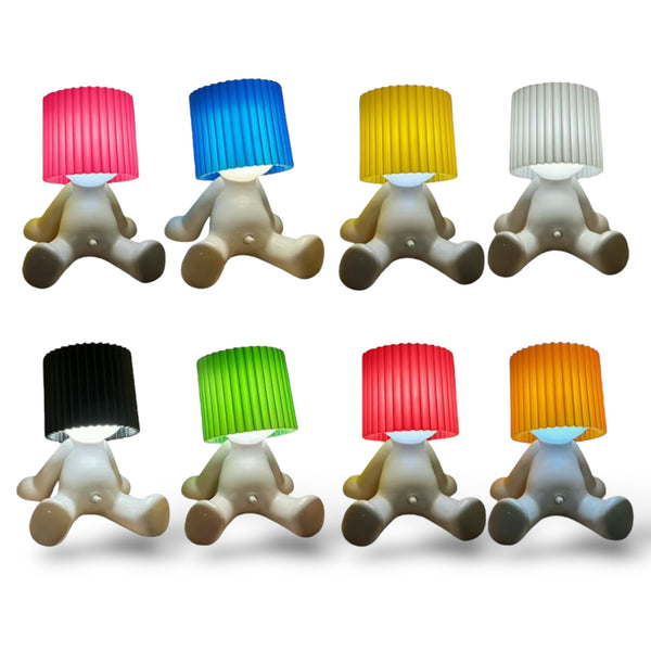 Grappige Oplaadbare Tafellamp - Zittend Model, 8 Kleuren