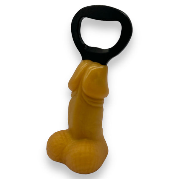 Abrebotellas con forma de pene - Dorado, marrón o blanco - 10 cm