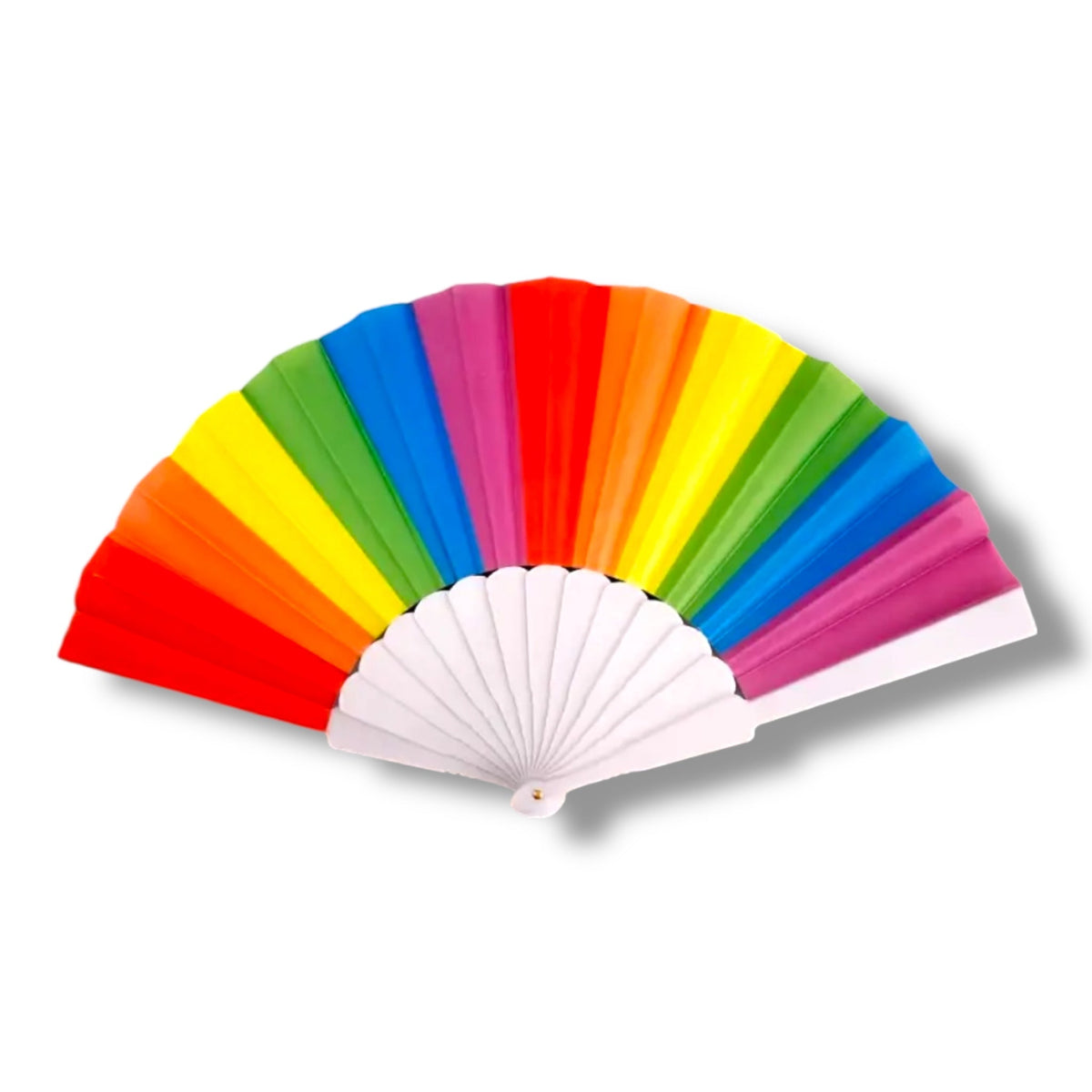 Pride Rainbow Folding Hand Fan
