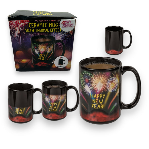 Taza termosensible Happy New Year, 470 ml
