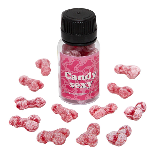 Sexy Penis Bonbon Hart Erdbeere und Kirsche 100g