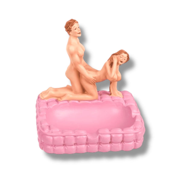 Sexy Couple Ashtray in Pink