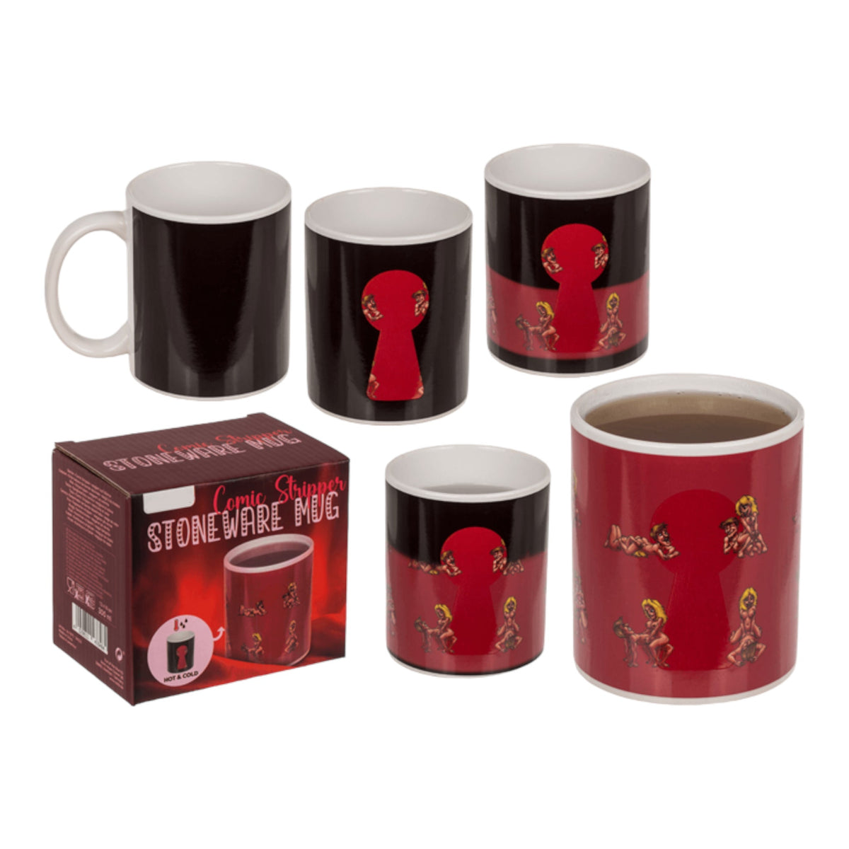 Heat Colour Change Cartoon Strippers Mug - 300ml
