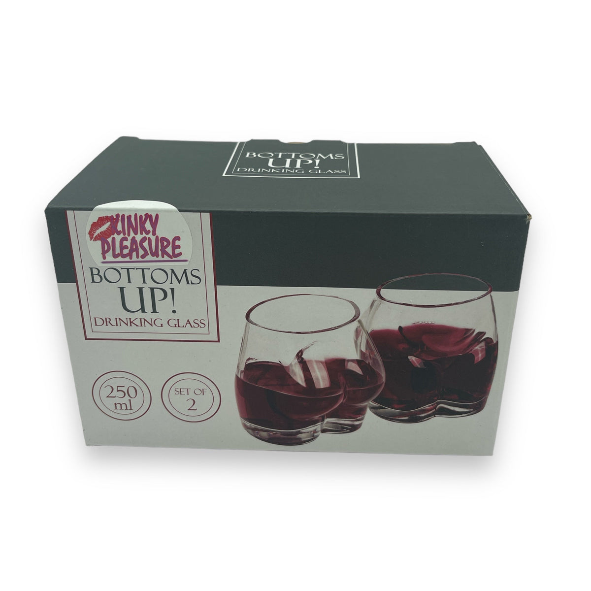 Booty Drinking Glasses, Set of 2, 250ml