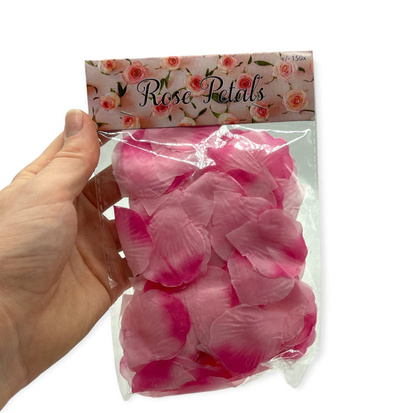 Künstliche Rosenblätter 150 Stück in Rot, Rosa und Weiß