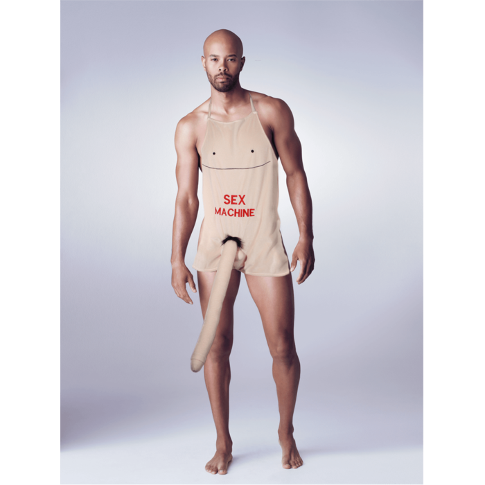 Sex Machine Mega Penis Apron - Beige