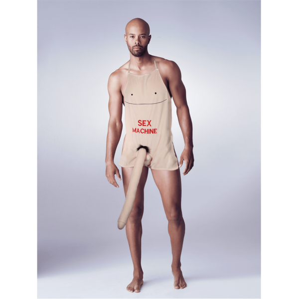 Sex Machine Mega Penis schort - Beige